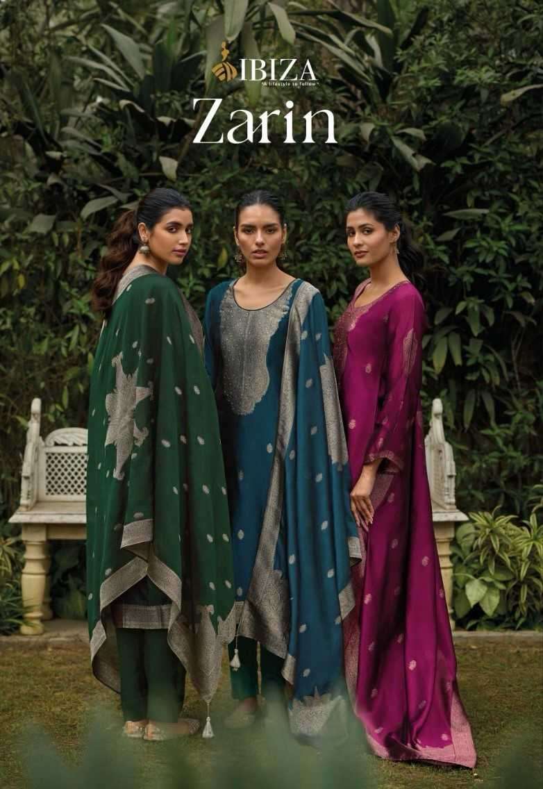 ibiza suit zarin series 10624-10629 pure banglori silk jacquard suit 