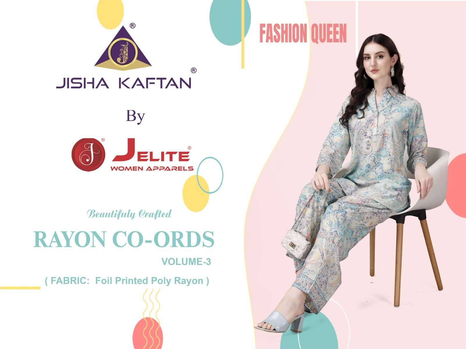 jelite co-ord sets vol 3 series 3061-3066 Rayon co-ord sets