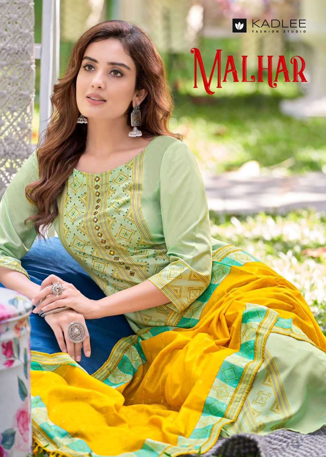 kadlee malhar series 1001-1004 Rayon Print readymade suit 