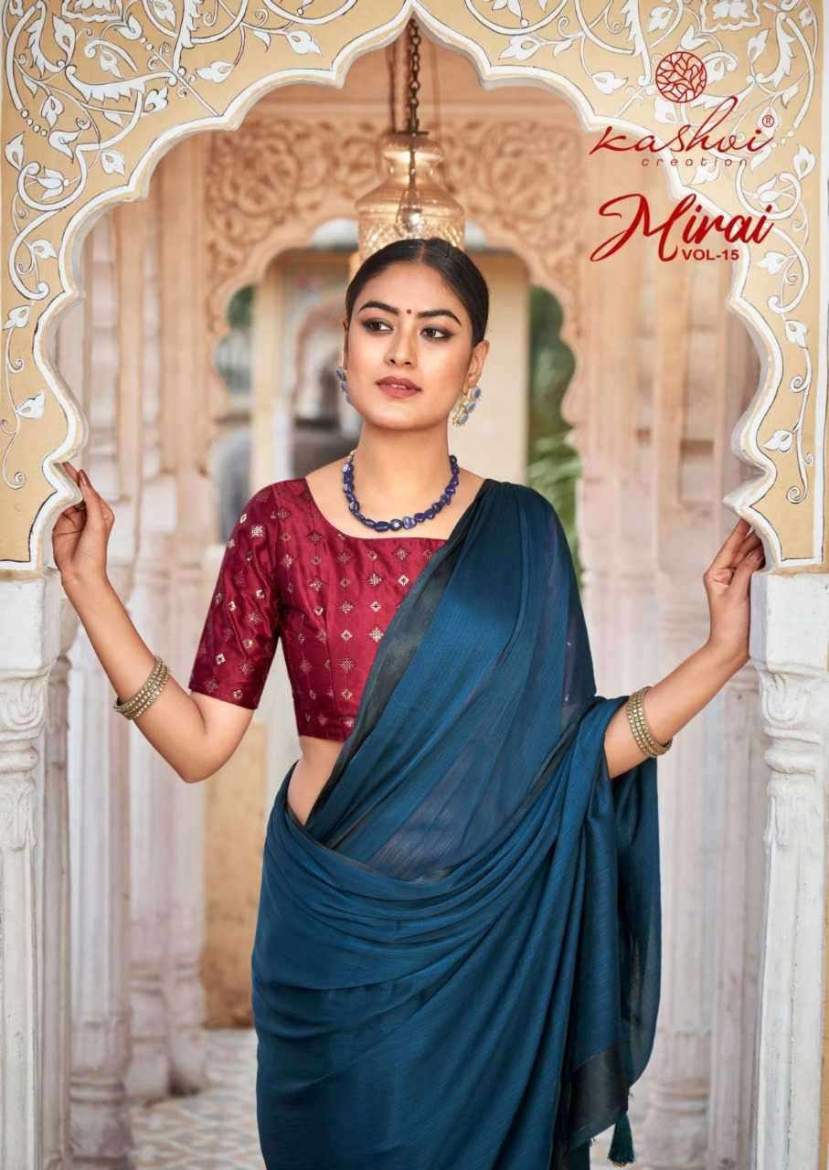 kashvi mirai vol 15 series 1001-1008 silk saree