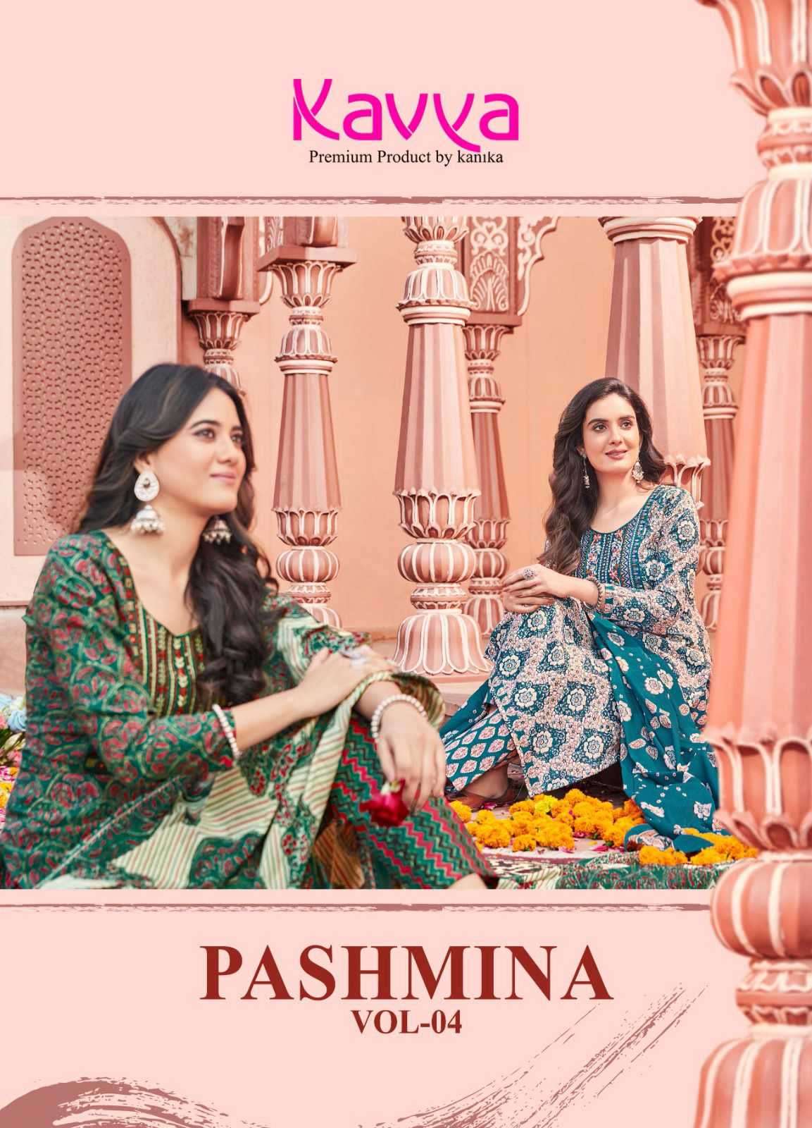 kavya pashmina vol 4 series 4001-4010 malaysian cotton suit