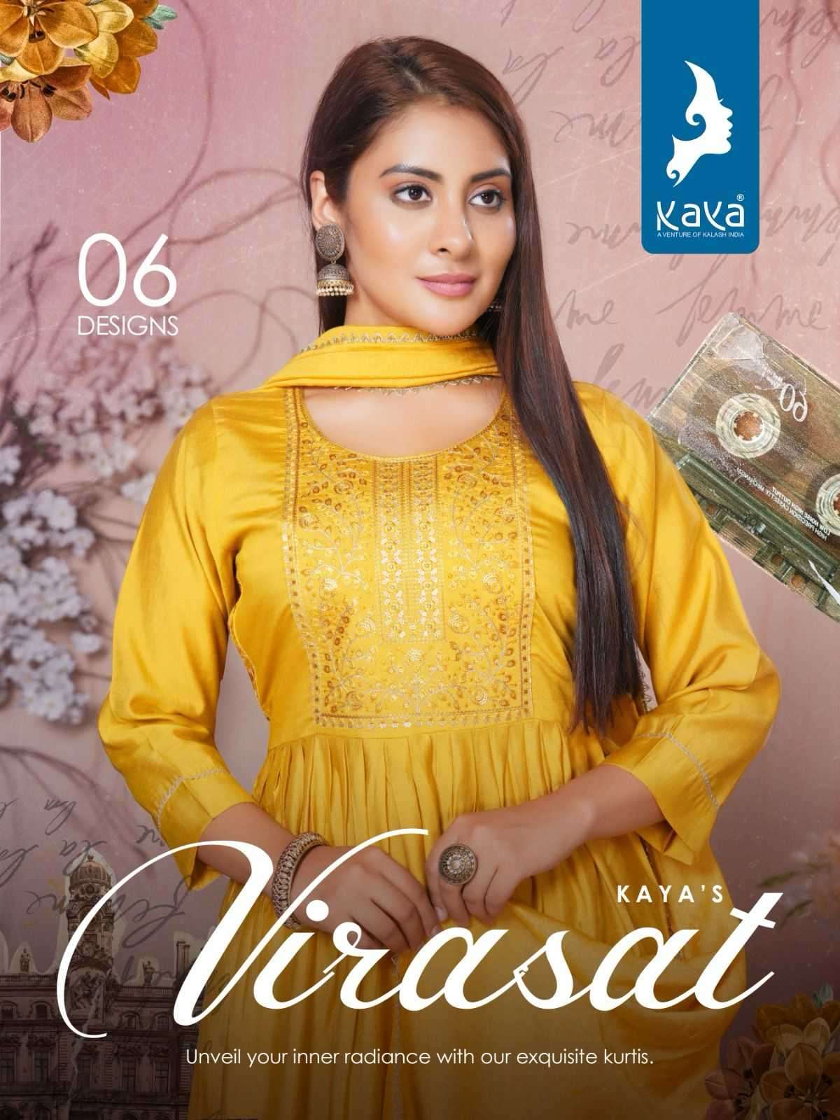 kaya virasat series 01-06 roman silk readymade suit 