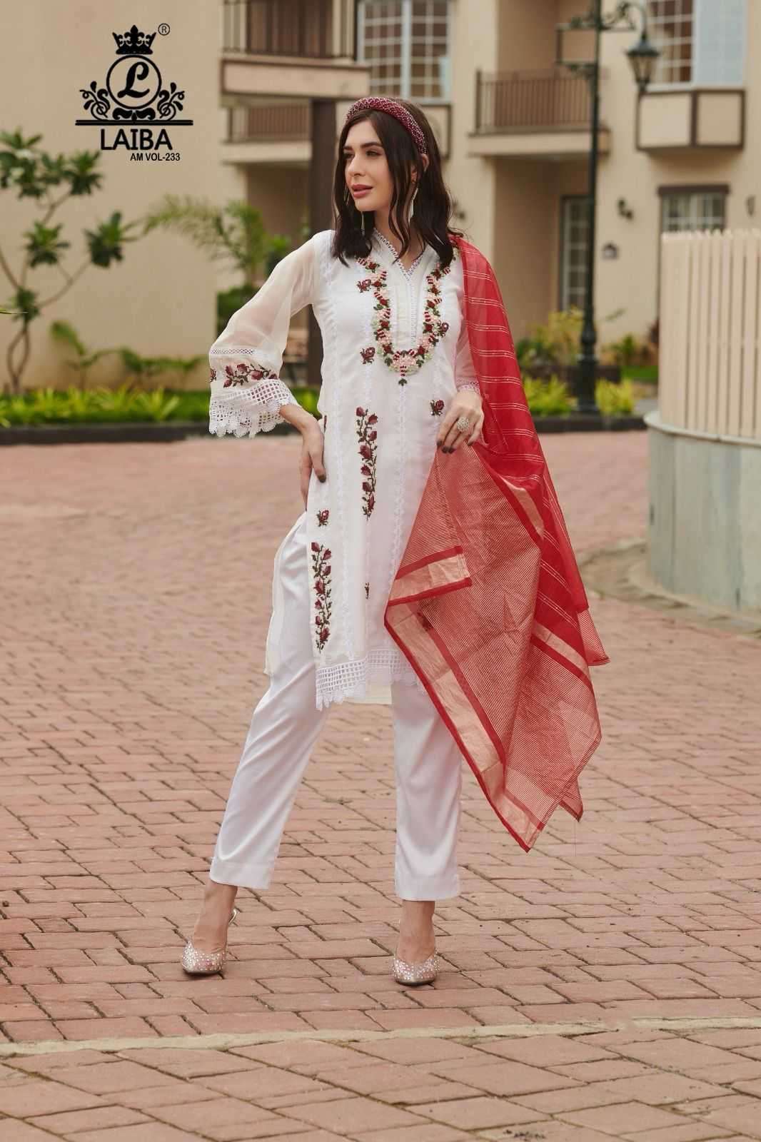 laiba am vol 233 Pure Viscose with crepe inner suit 