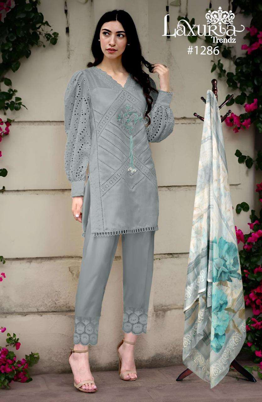 laxuria 1286 designer georgette faux suit 