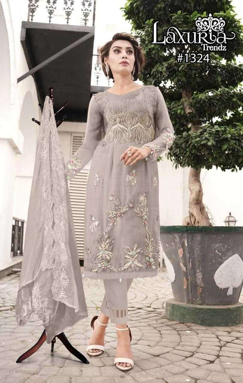 laxuria 1324 Fox Georgette Tunic Heavy Embroidery & Handwork 