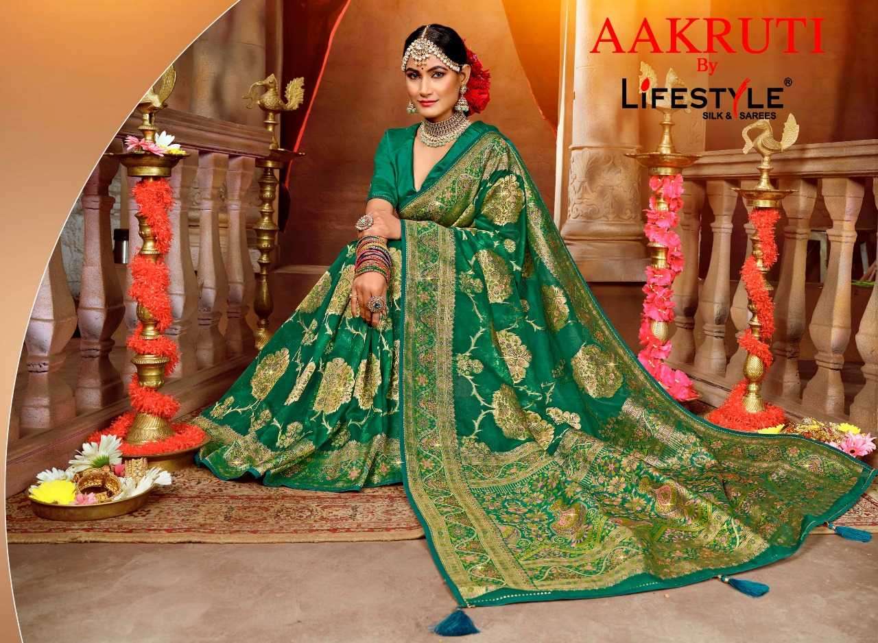 lifestyle sarees aakruti series 24851-24854 fancy saree