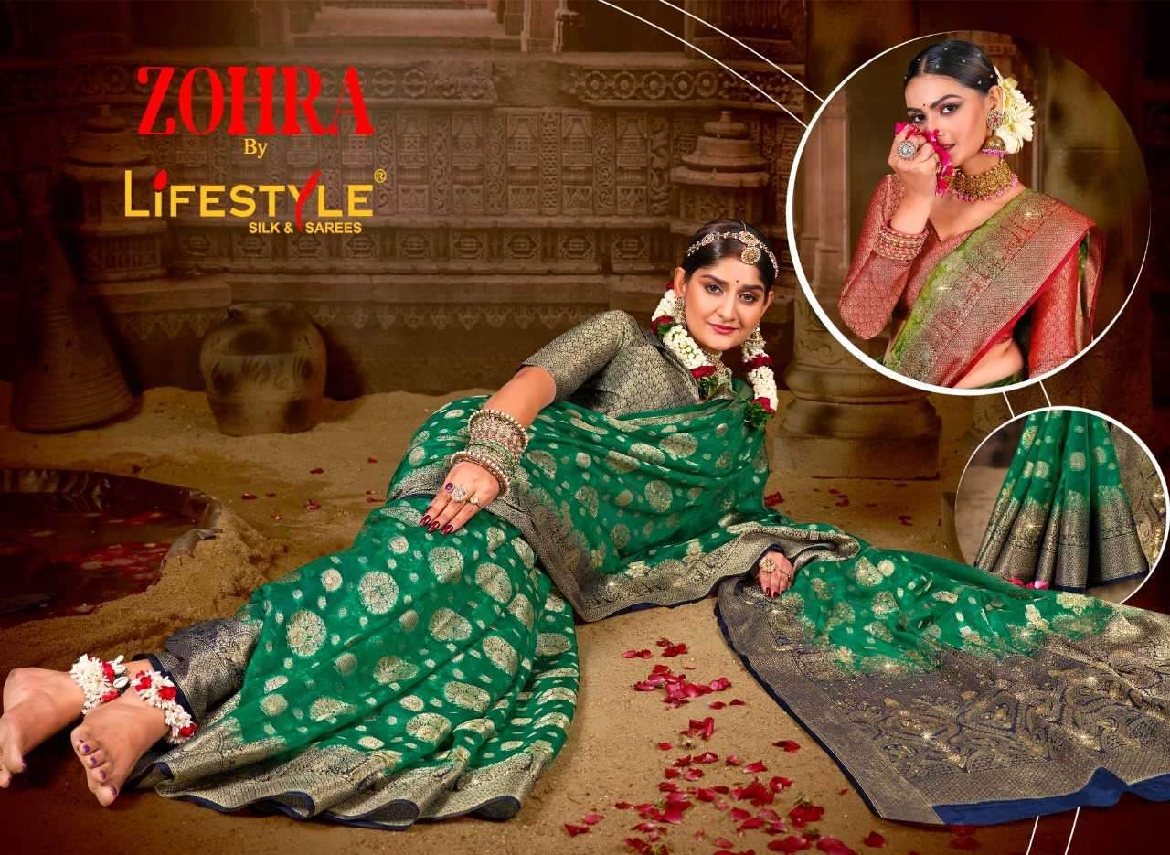lifestyle zohra series 24311-24314 fancy saree