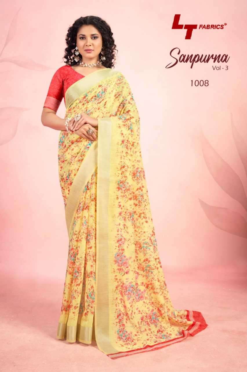 lt fashion sanpurna vol 3 series 1001-1010 fancy saree