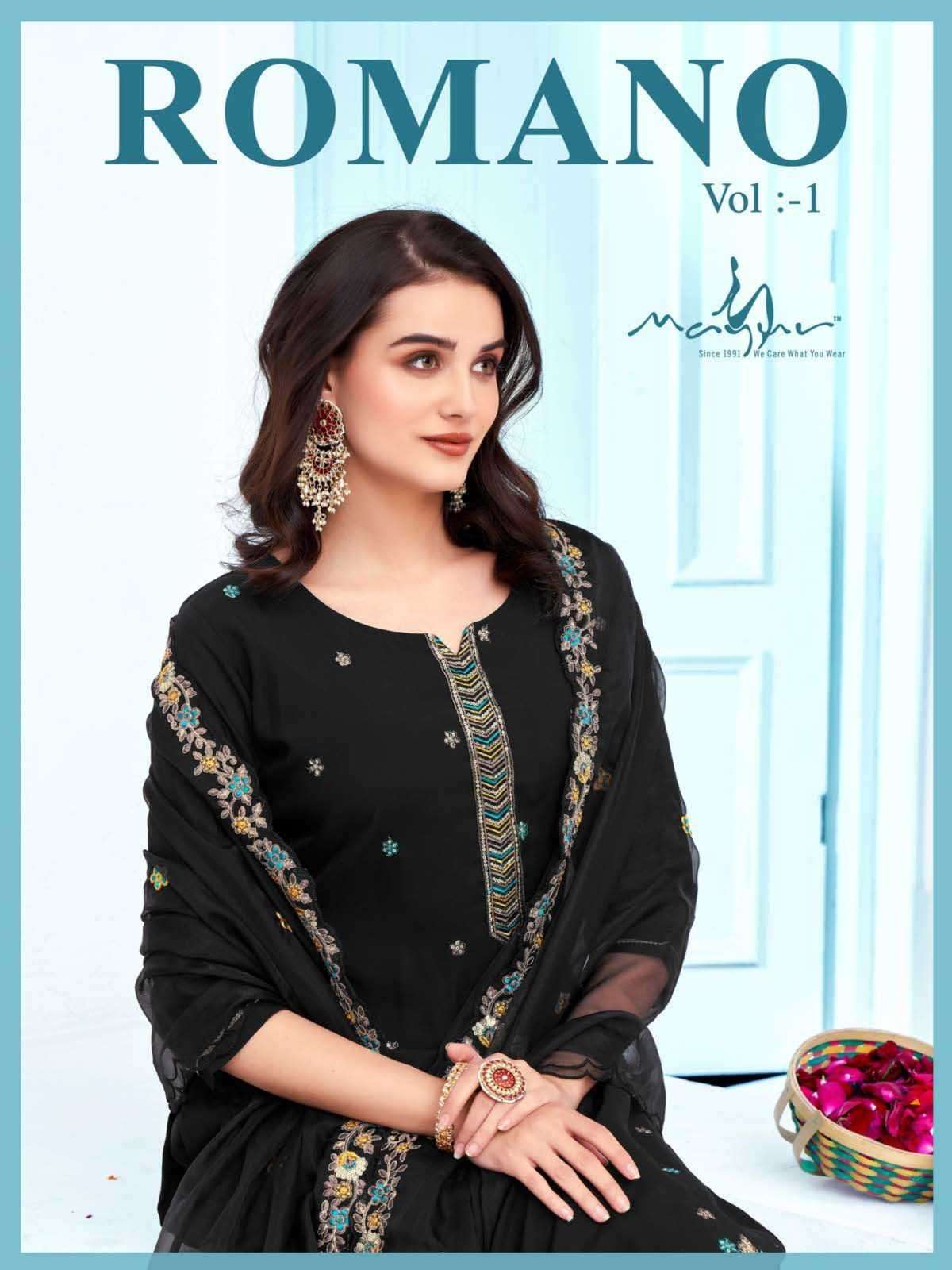 mayur fashion romano vol 1 Roman Silk readymade suit 