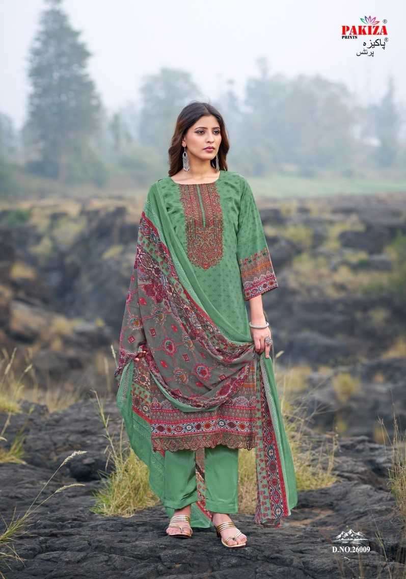 pakiza prints gulnaz vol 26 series 26001-26010 royal crape suit 