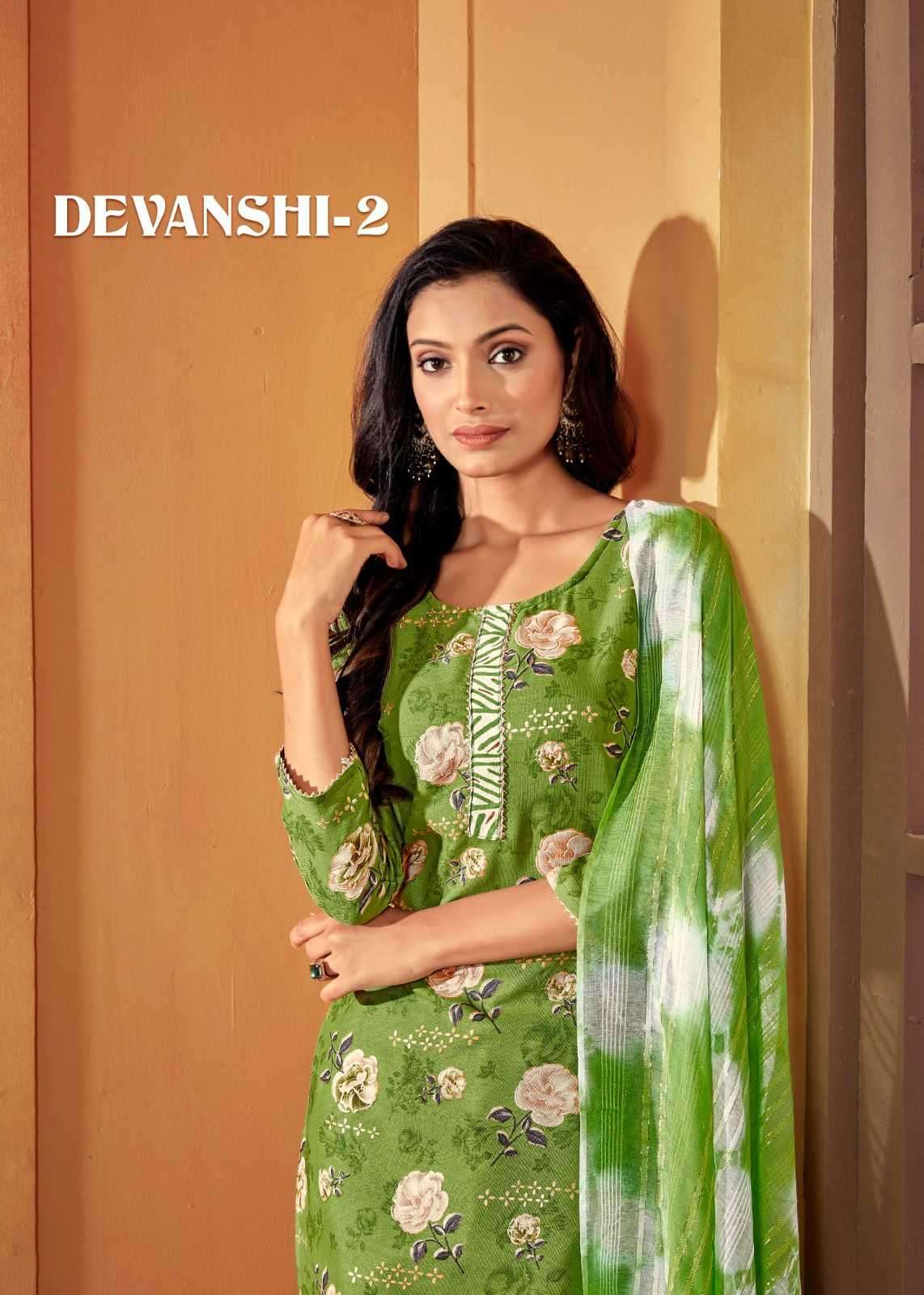 pr devanshi vol 2 series 1001-1004 cotton readymade suit 