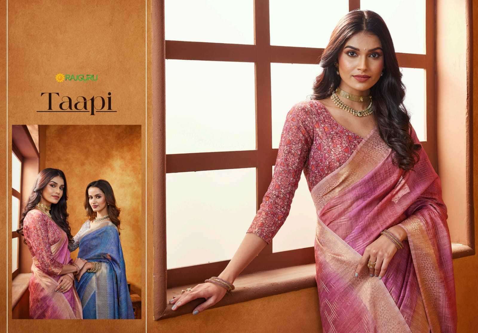 rajguru creation taapi series 101-108 fancy saree