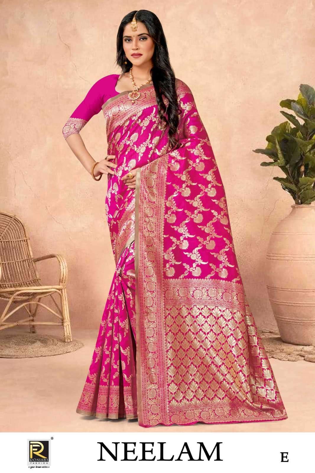 ranjna saree neelam banarasi silk saree