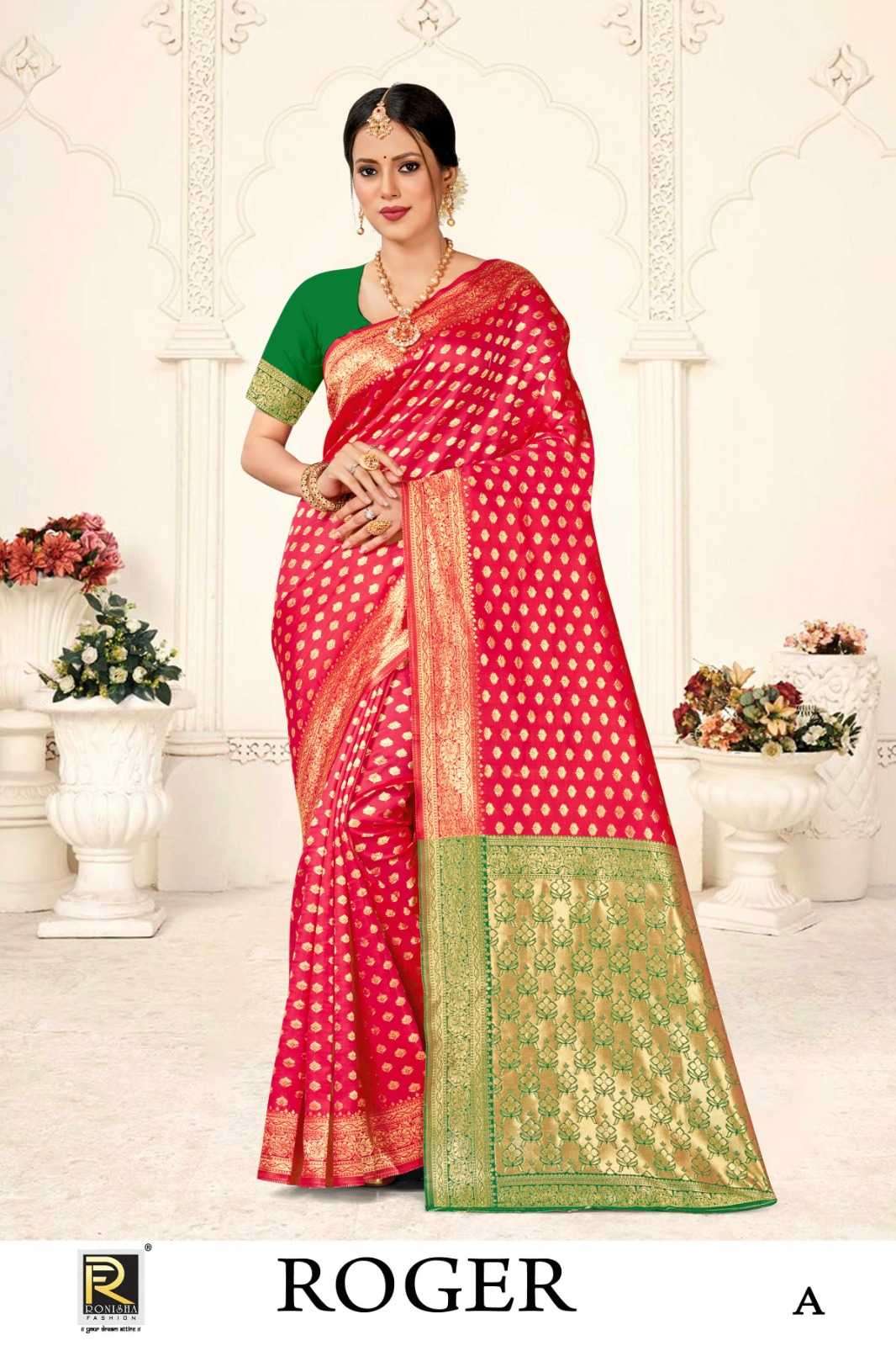 ranjna saree roger banarasi silk saree