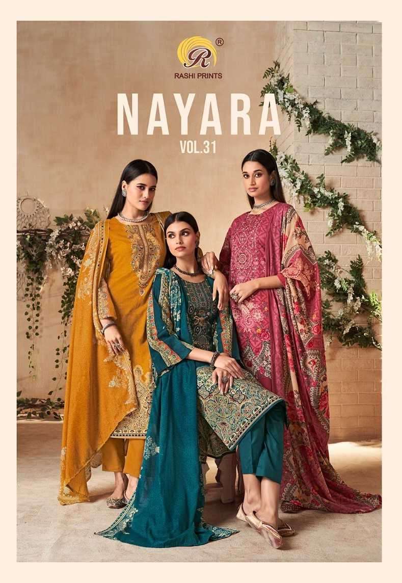 rashi print nayara vol 31 series 831001-831008 pure cambric cotton suit 