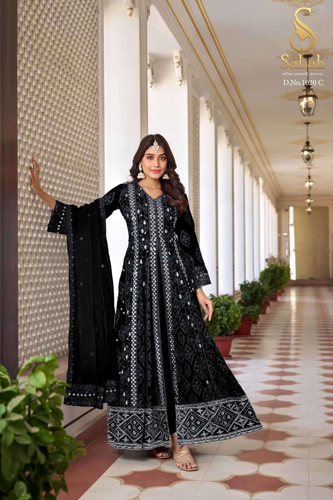 sabah ruhani series 1020 Heavy Faux Georgette suit