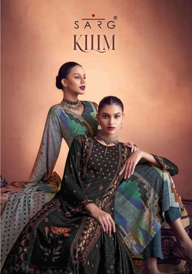 sarg kilim muslin silk digital print suit