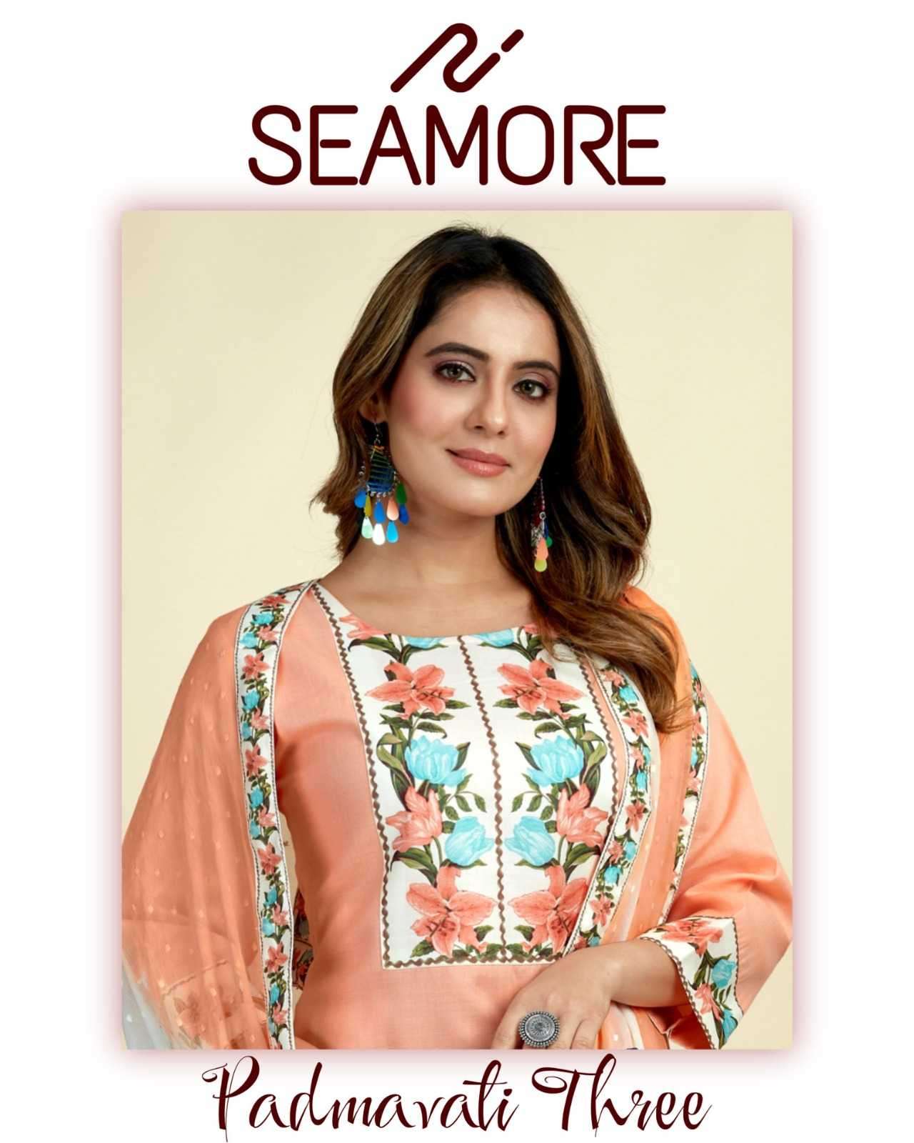 seamore padmavati vol 3 series 5009-5010 cotton blend suit 