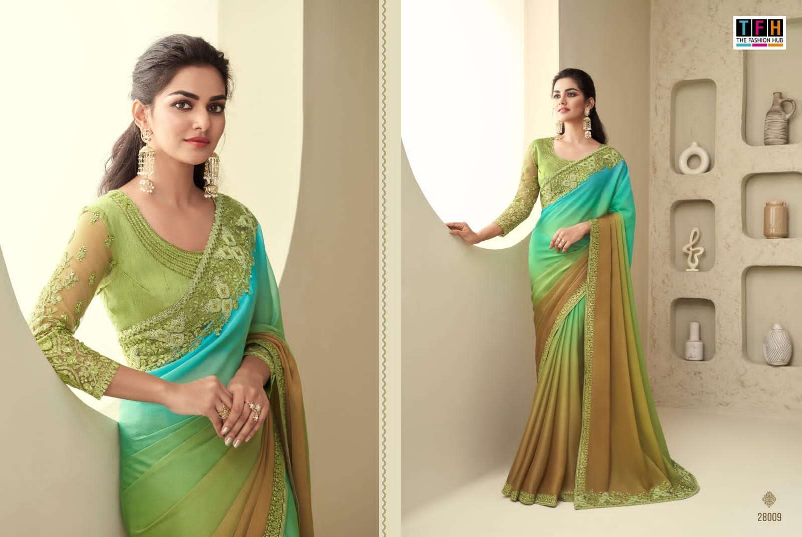 Tfh silver screen 18th edition designer soft silk sarees