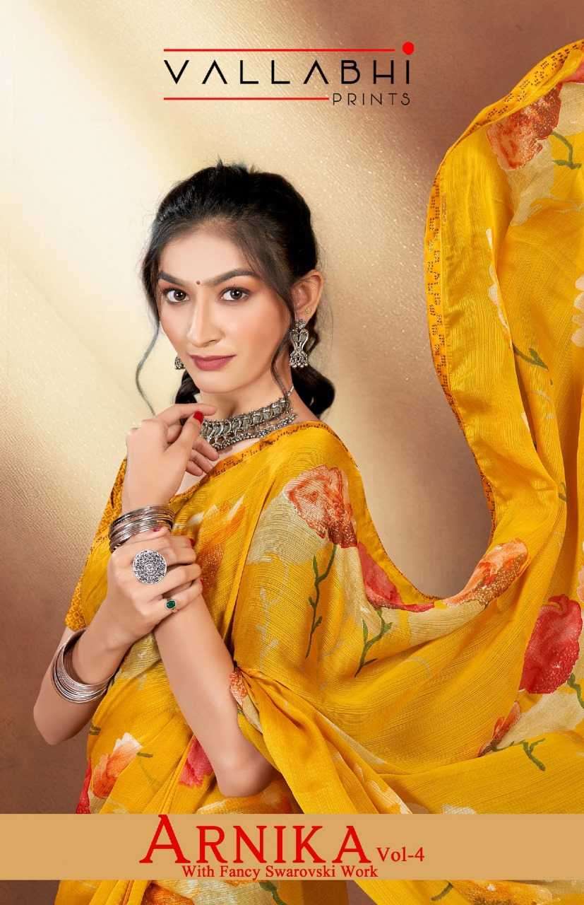 vallabhi prints arnika vol 4 series 25741-25746 chiffon saree