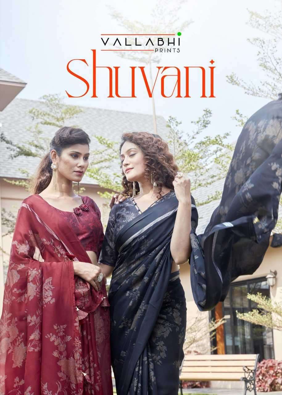 vallabhi shuvani series 37301-37308 georgette saree