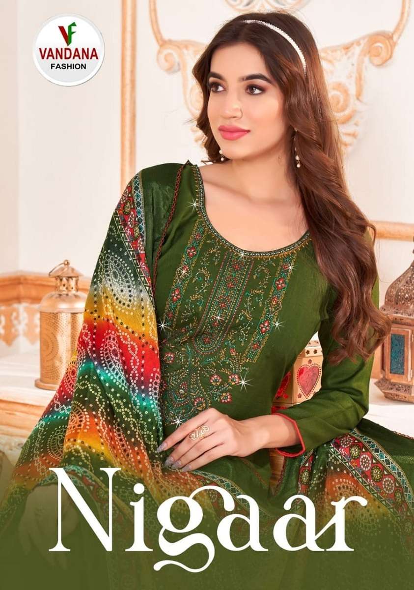 Vandana Nigaar Vol-2 series 2001-2008 Pure Reyon Slub suit