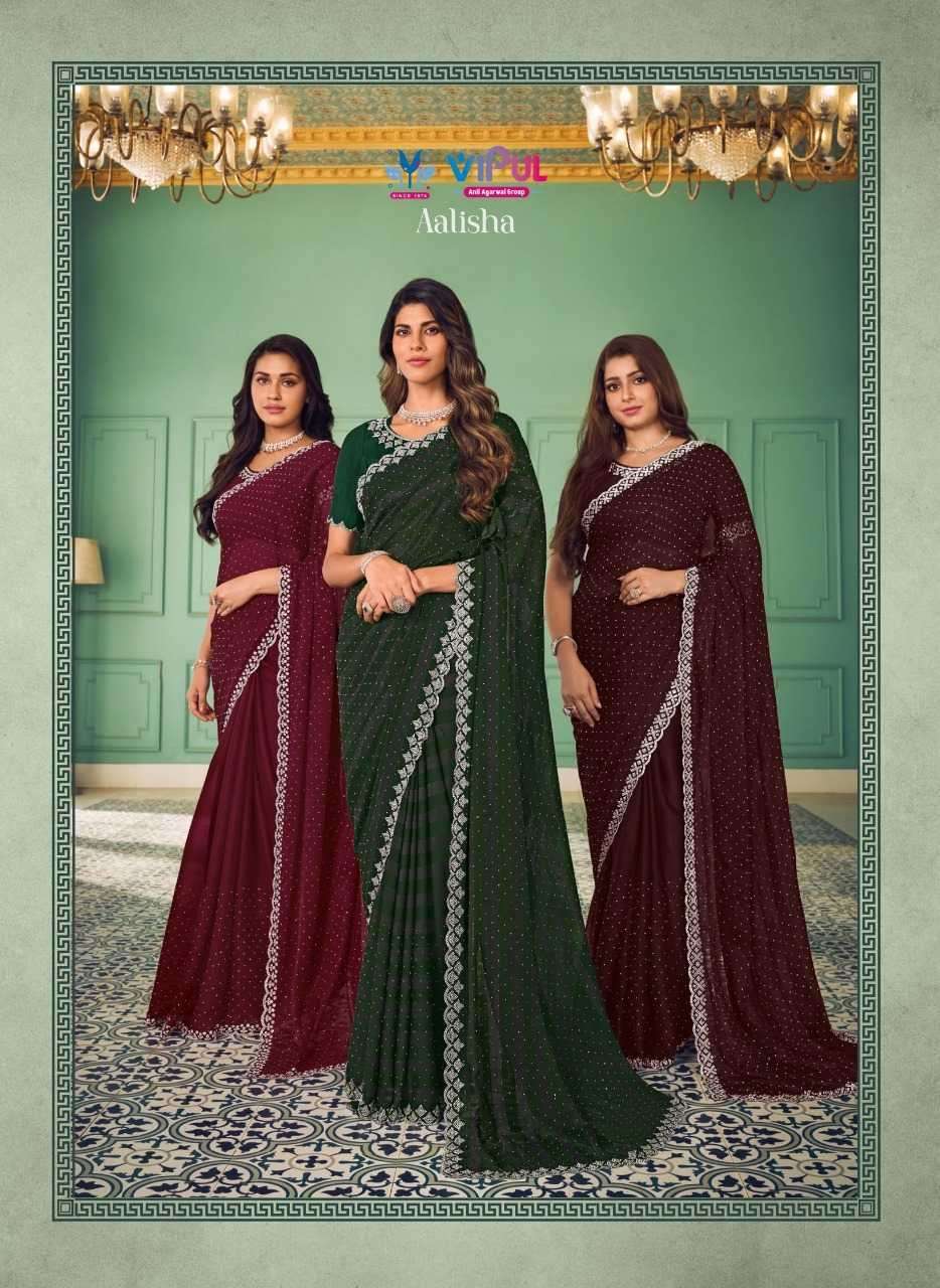 vipul fashion aalisha series 78507-78512 chiffon saree
