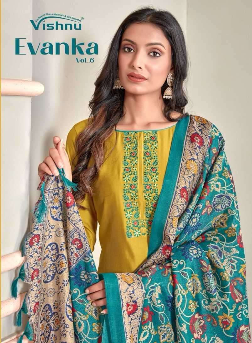 vishnu impex evanka vol 6 series 30001-30012 roman silk suit 