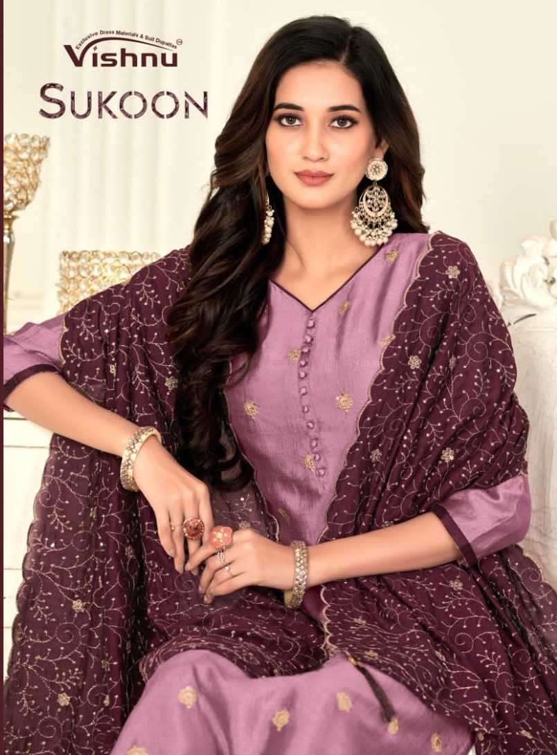 vishnu impex sukoon series 26001-26012 vichitra blooming suit 