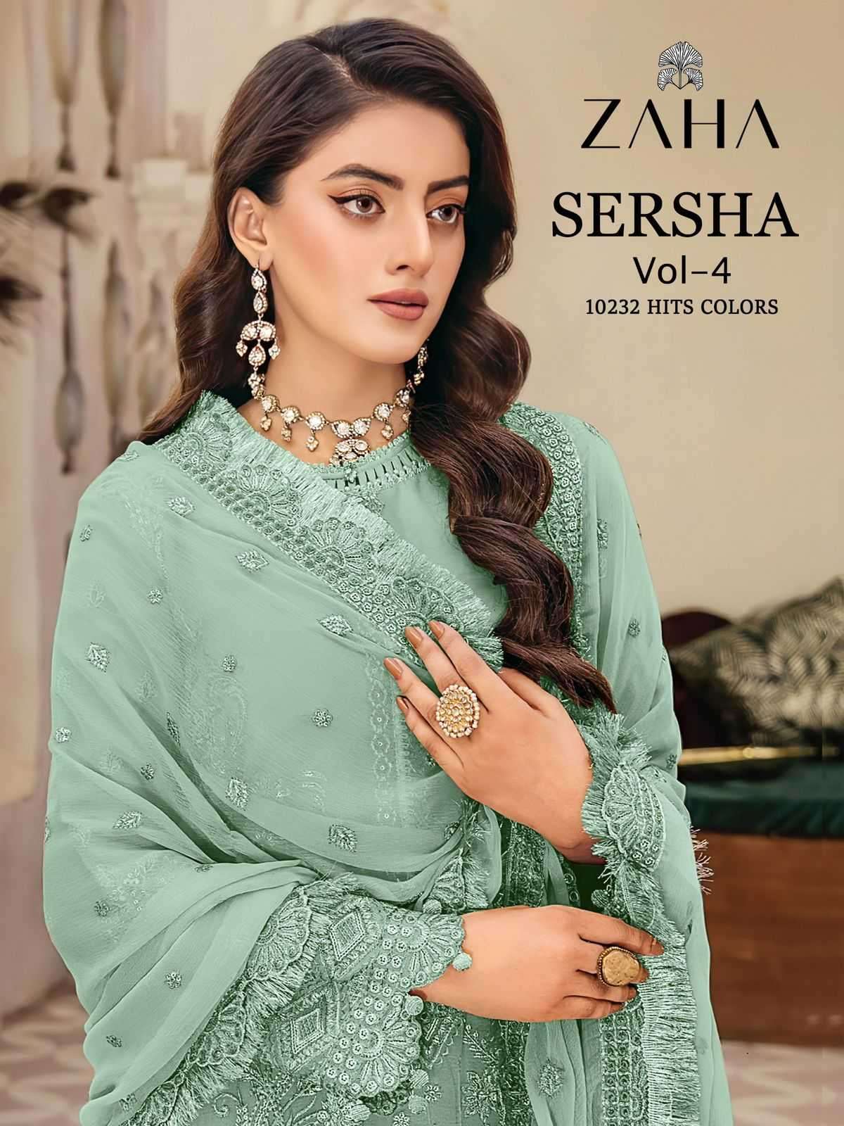 zaha sersha vol 4 10232 abcd organza suit 