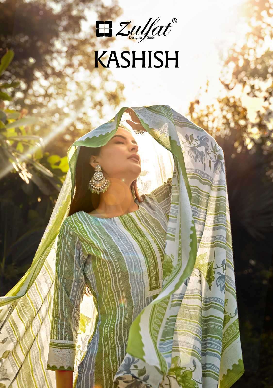 zulfat kashish series 872001-872008 pure cotton suit