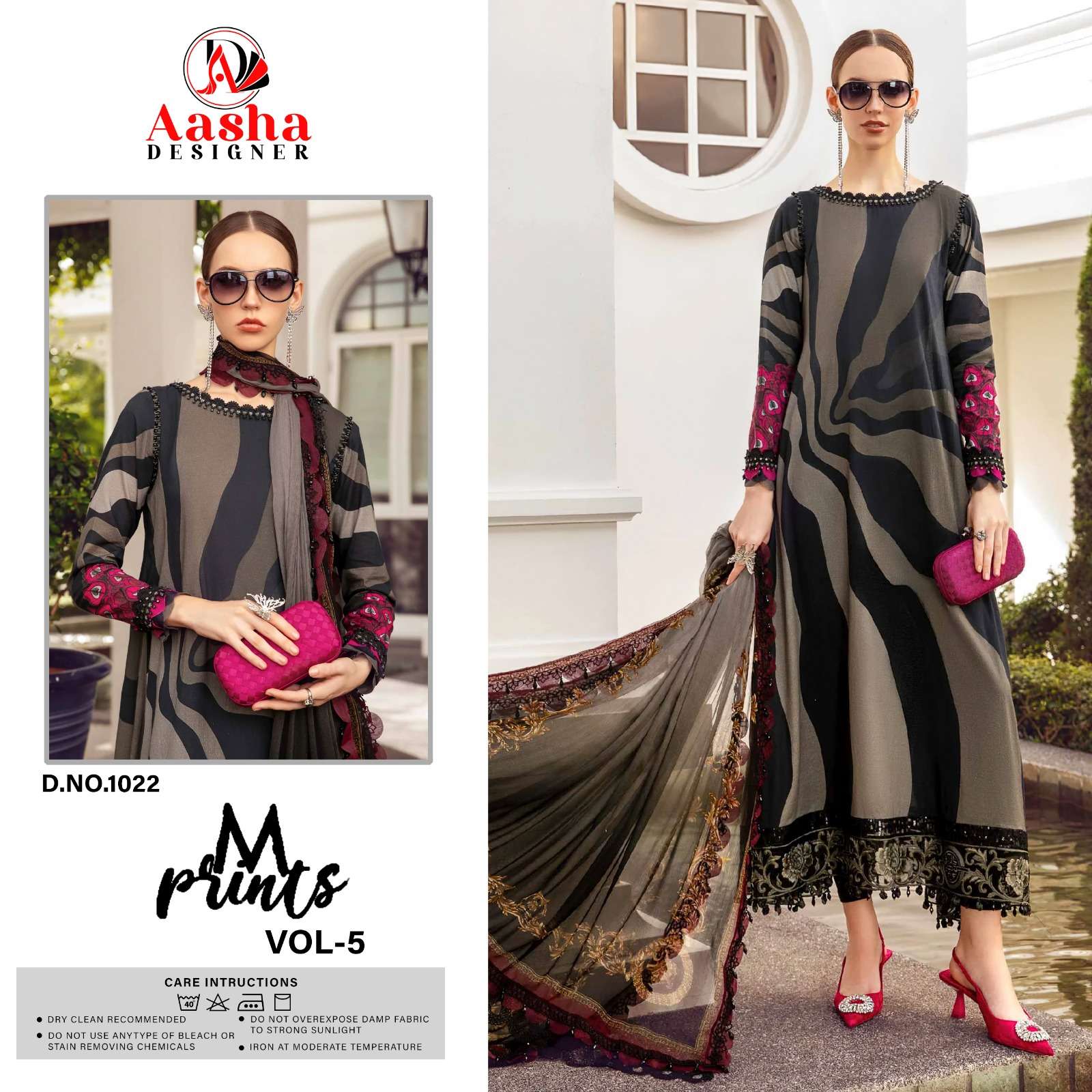 aasha designer M prints vol 5 designer pure cotton suit 