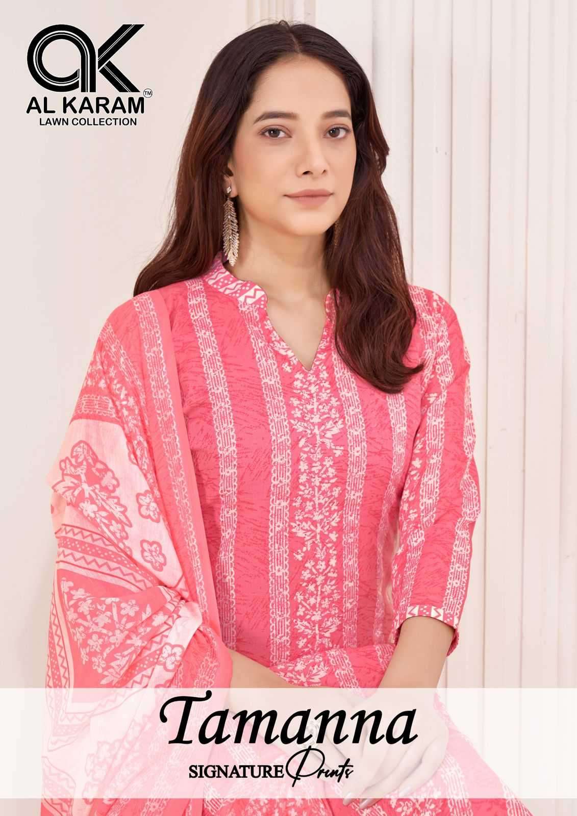 al karam tamanna series 1001-1010 Pure Soft Cotton suit