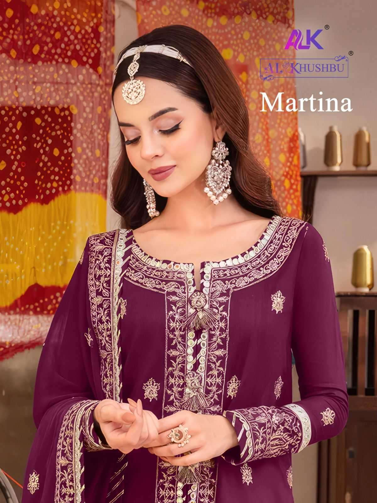 al khushbu martina 5078 colors heavy georgette suit 