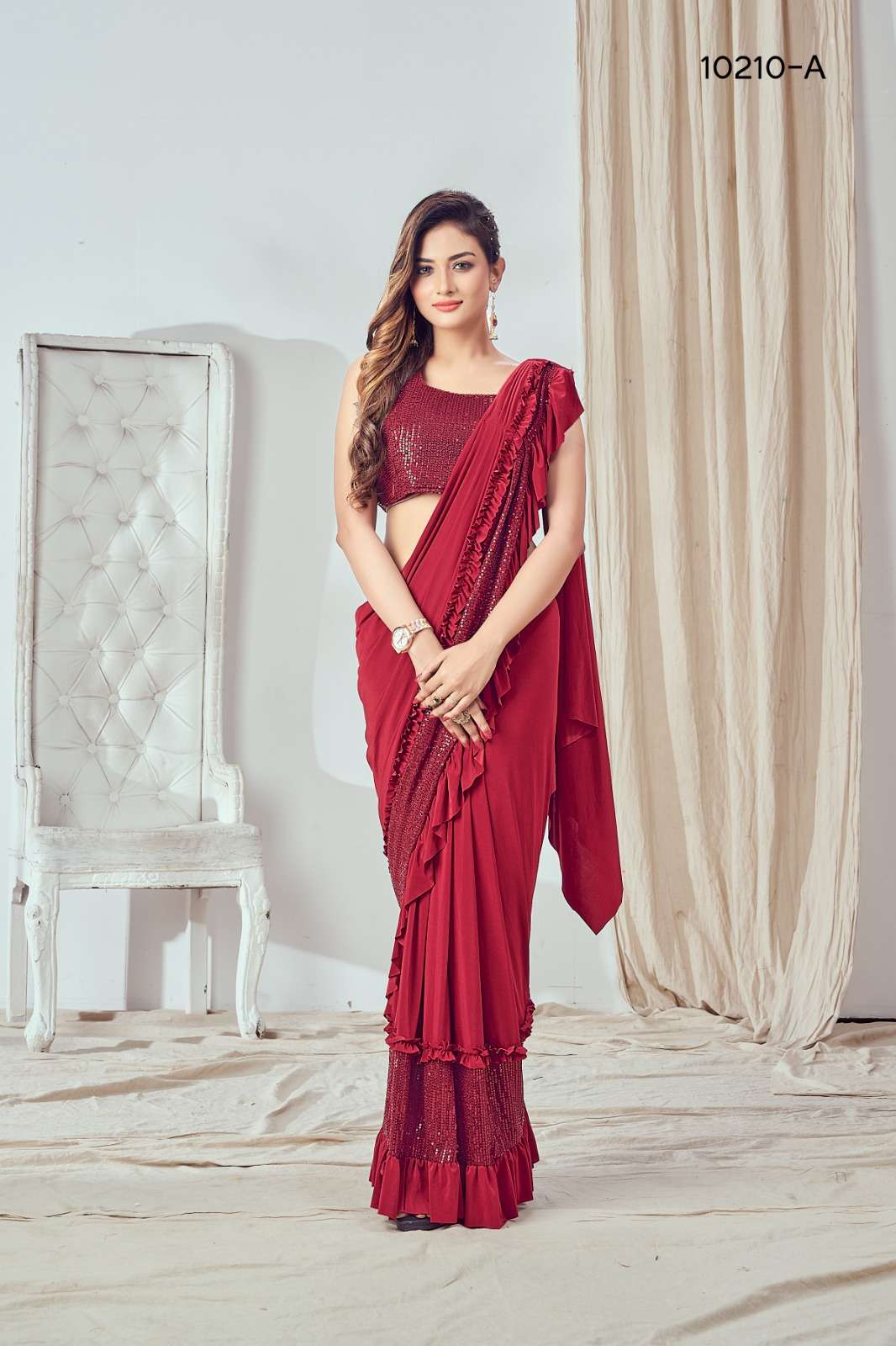 amoha 10210 designer imported lycra saree