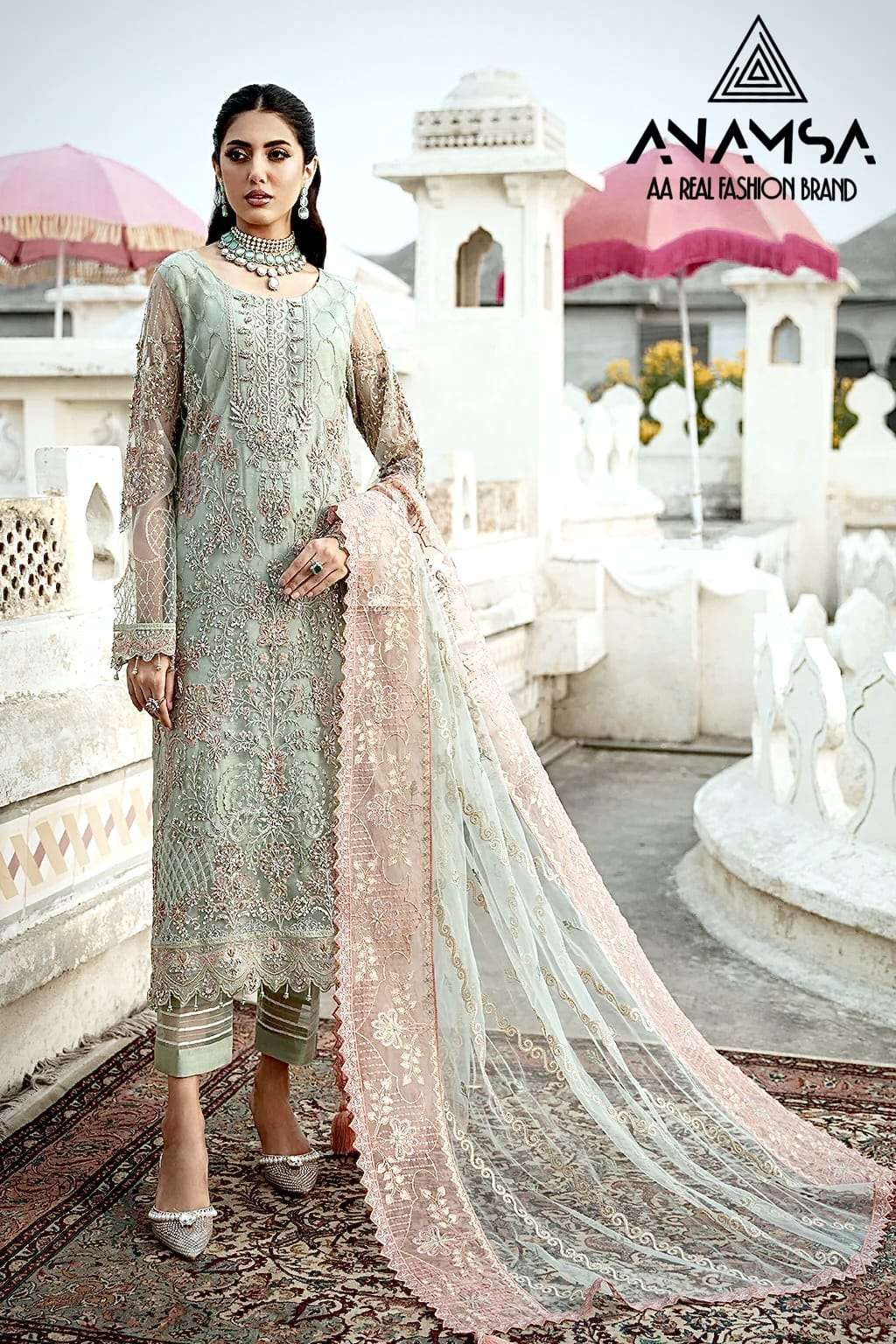 Anamsa-298 designer pure Pure Fox Georgette suit