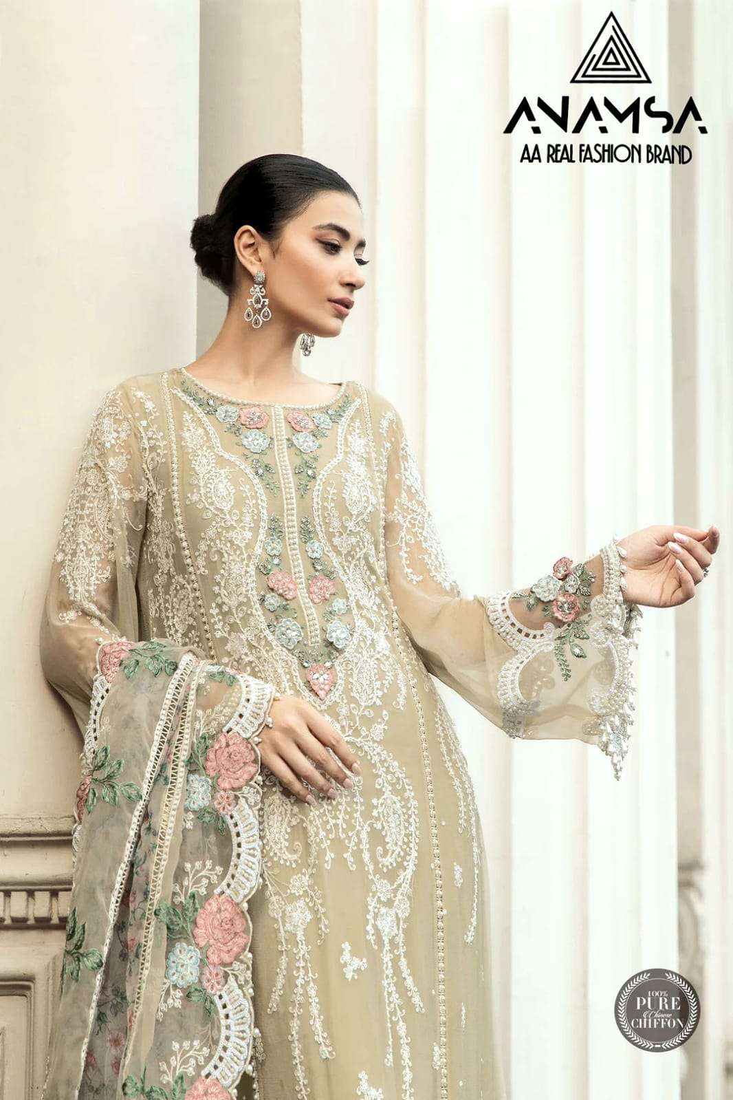 Anamsa 7773 designer heavy pure georgette suit