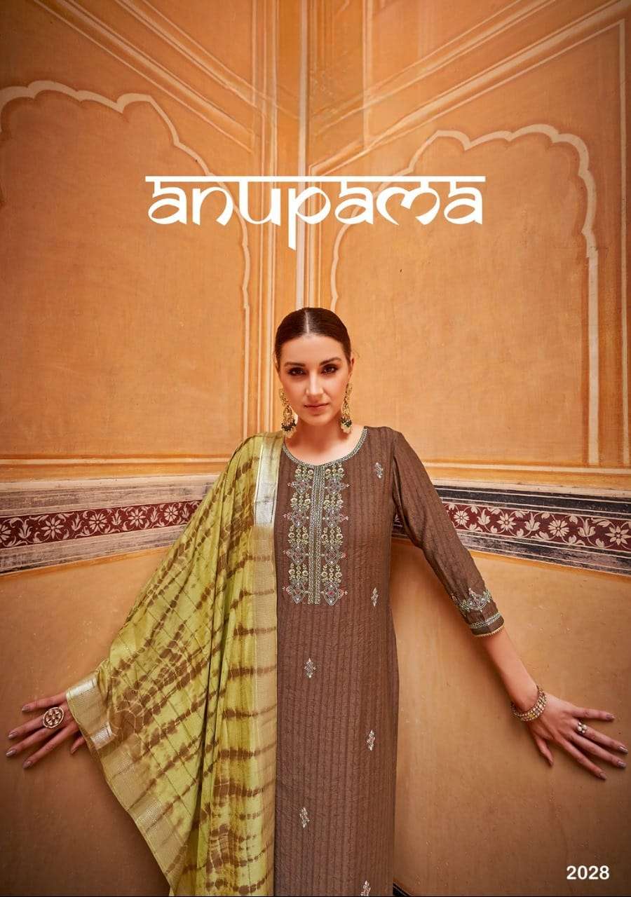 Anupama-6 designer heavy rayon readymade suit