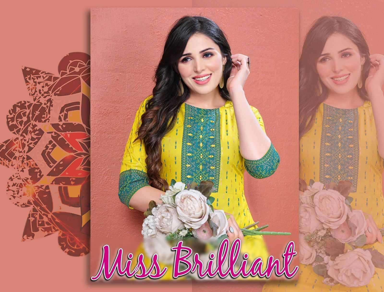 beauty miss brilliant vol 1 series 3011-3018 pure rayon kurti 