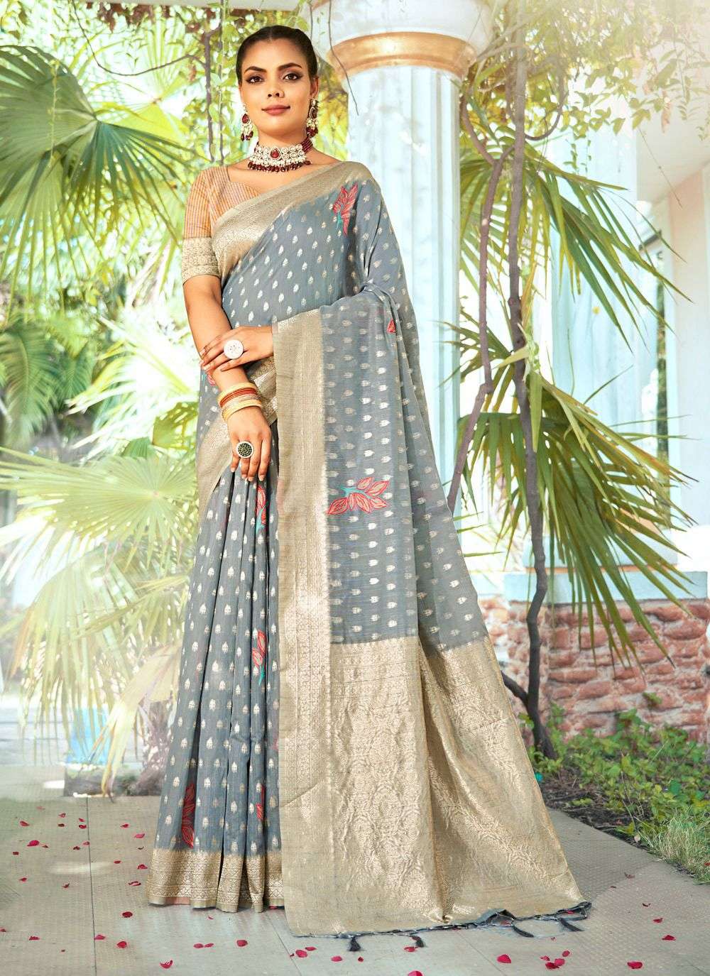 bunawat aarti series 1001-1006 cotton saree