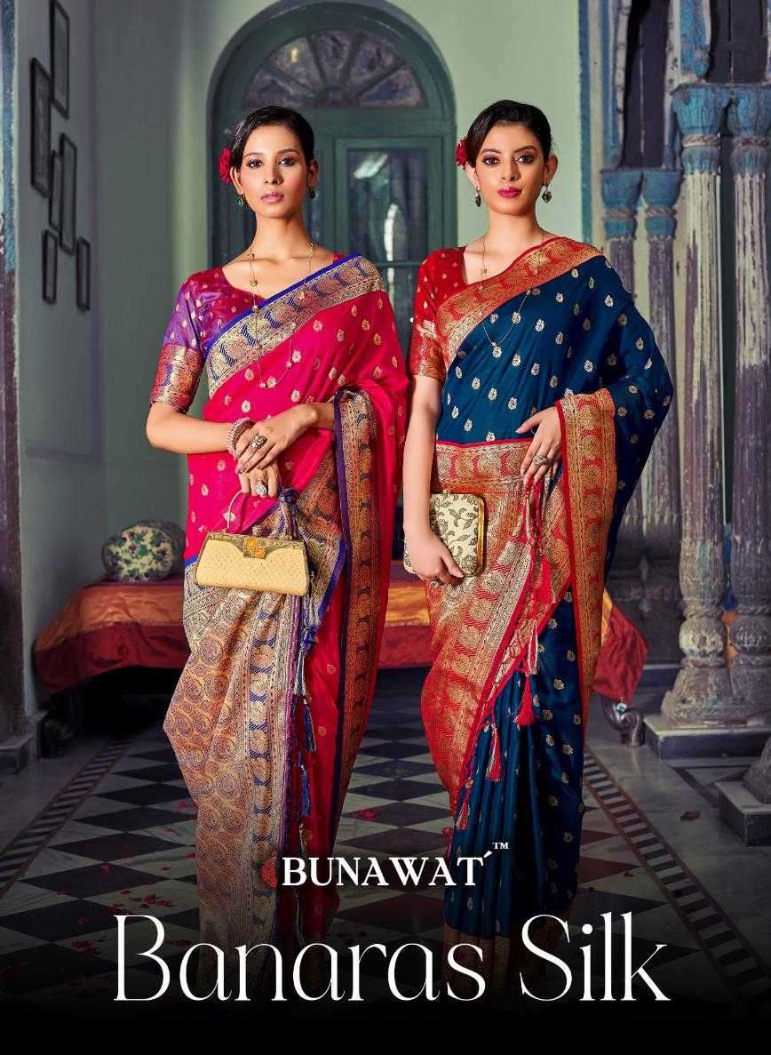 bunawat banarasi silk series 1001-1006 Banarasi Silk Saree 
