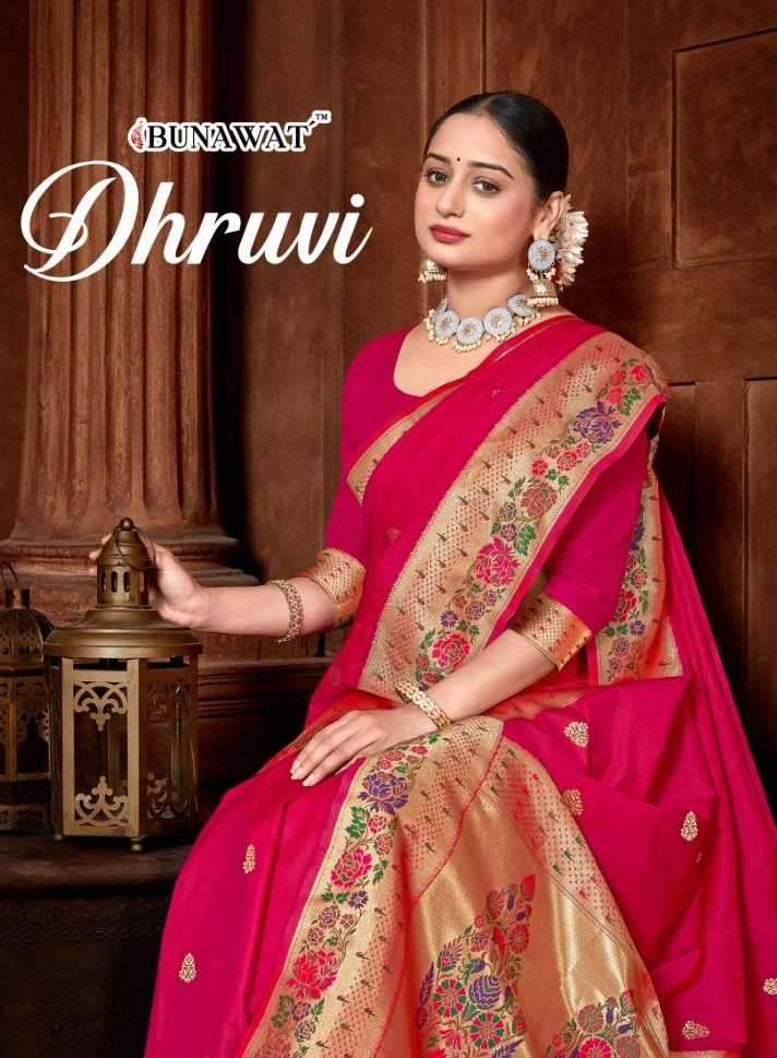 bunawat dhruvi silk series 1001-1006 Silk Saree 