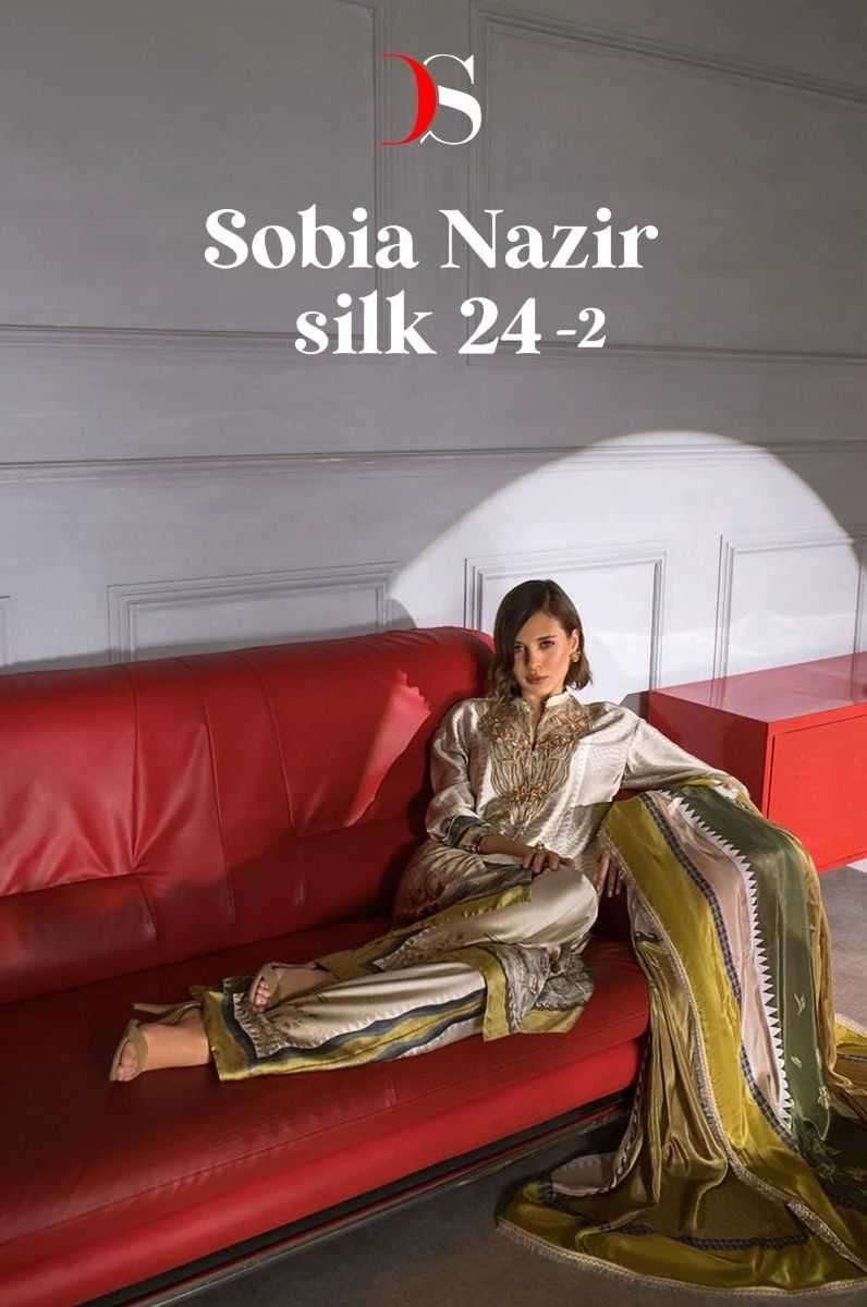 deepsy sobia nazir silk 24 vol 2 series 4031-4035 Pure Japan satin silk suit