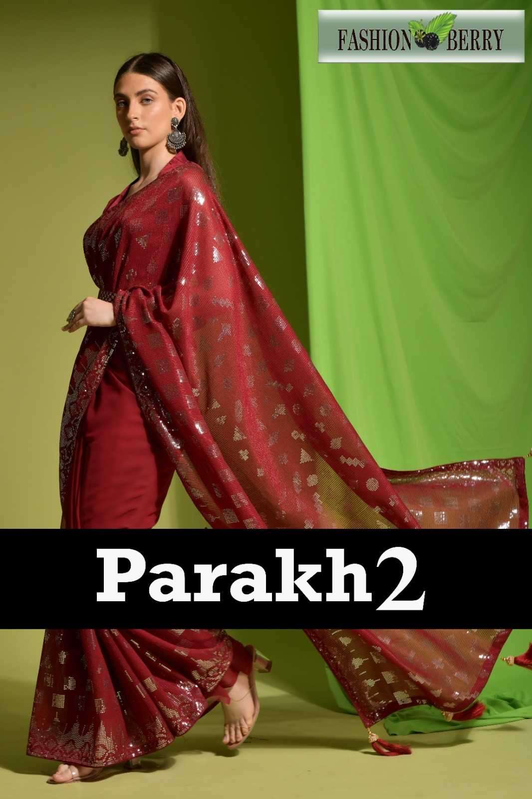 fasihon berry parakh vol 2 series 277-282 Heavy Georgette saree