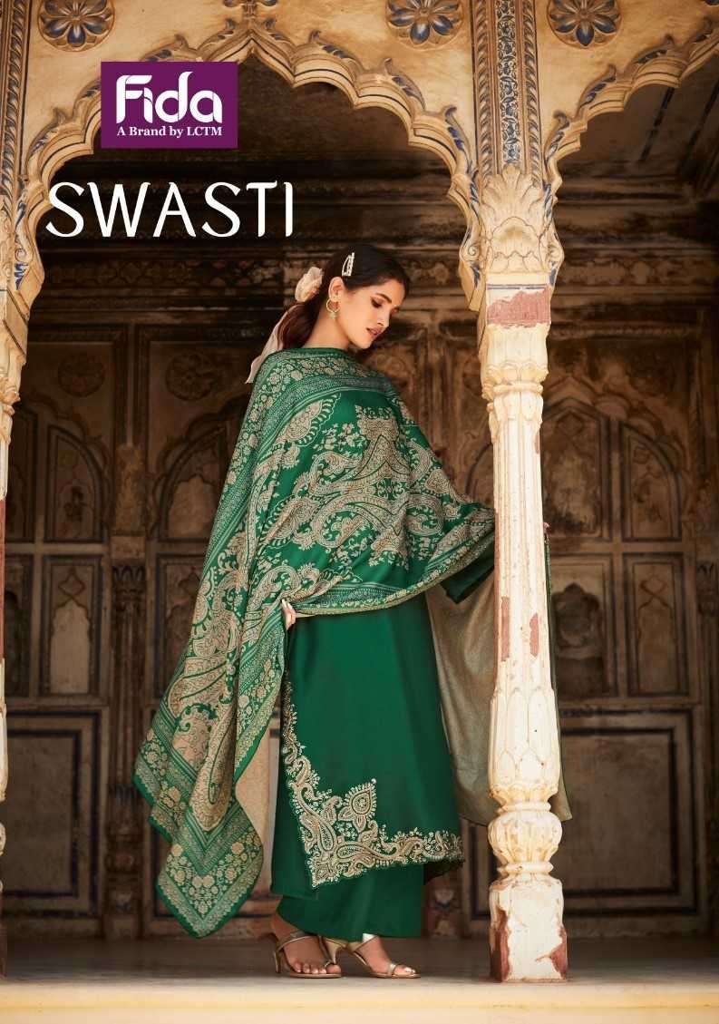 fida swasti series 1001-1006 cotton satin suit 