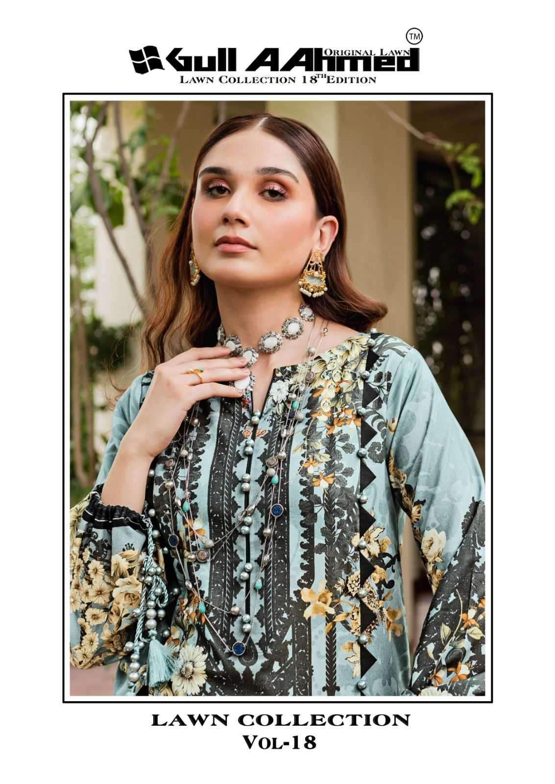 gul ahmed lawn collection vol 18 series 167-172 Pure Lawn suit