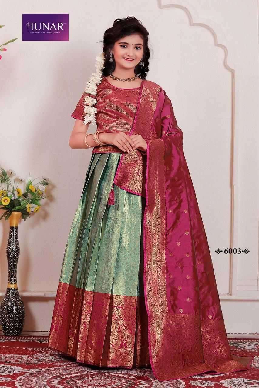 hunar barbie series 6001-6009 kanchi silk saree