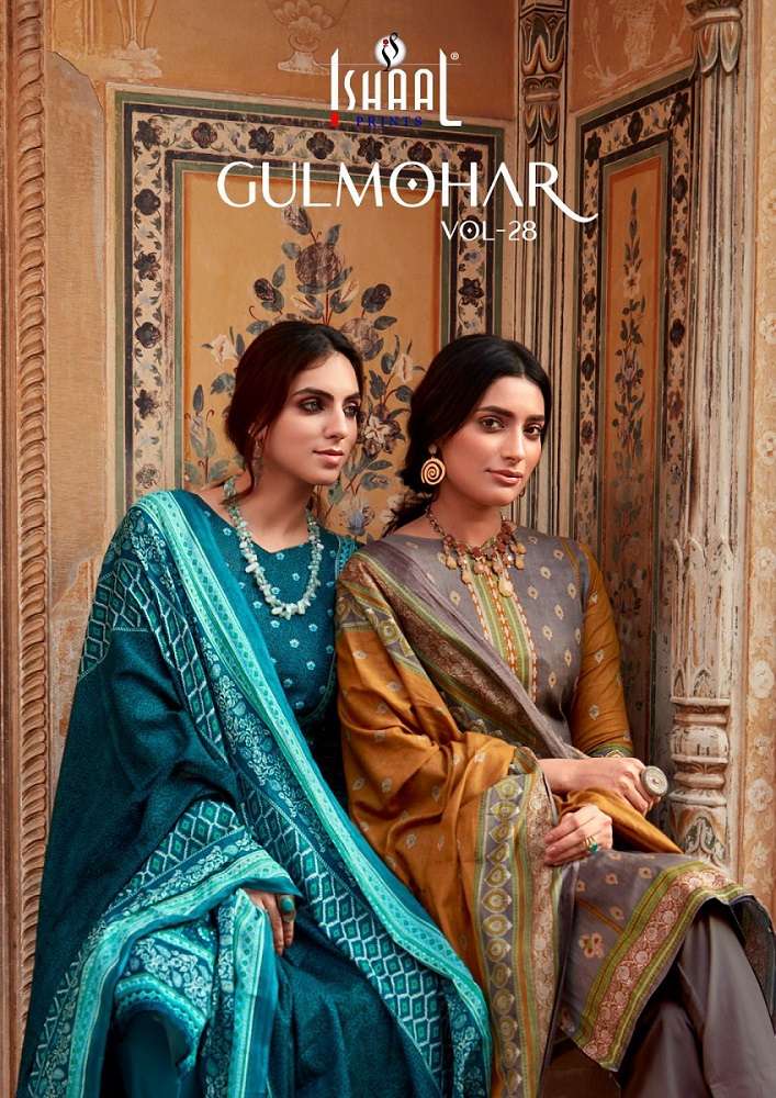 Ishal Gulmohar Vol-28 series 28001-28010  Heavy Lawn Cotton suit