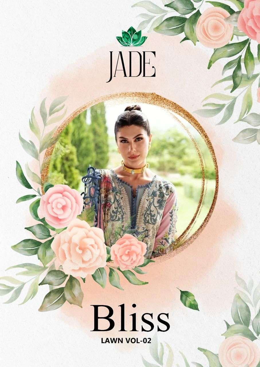 Jade Bliss Vol-2 series 2001-2008 Heavy Cotton Karachi Prints suit