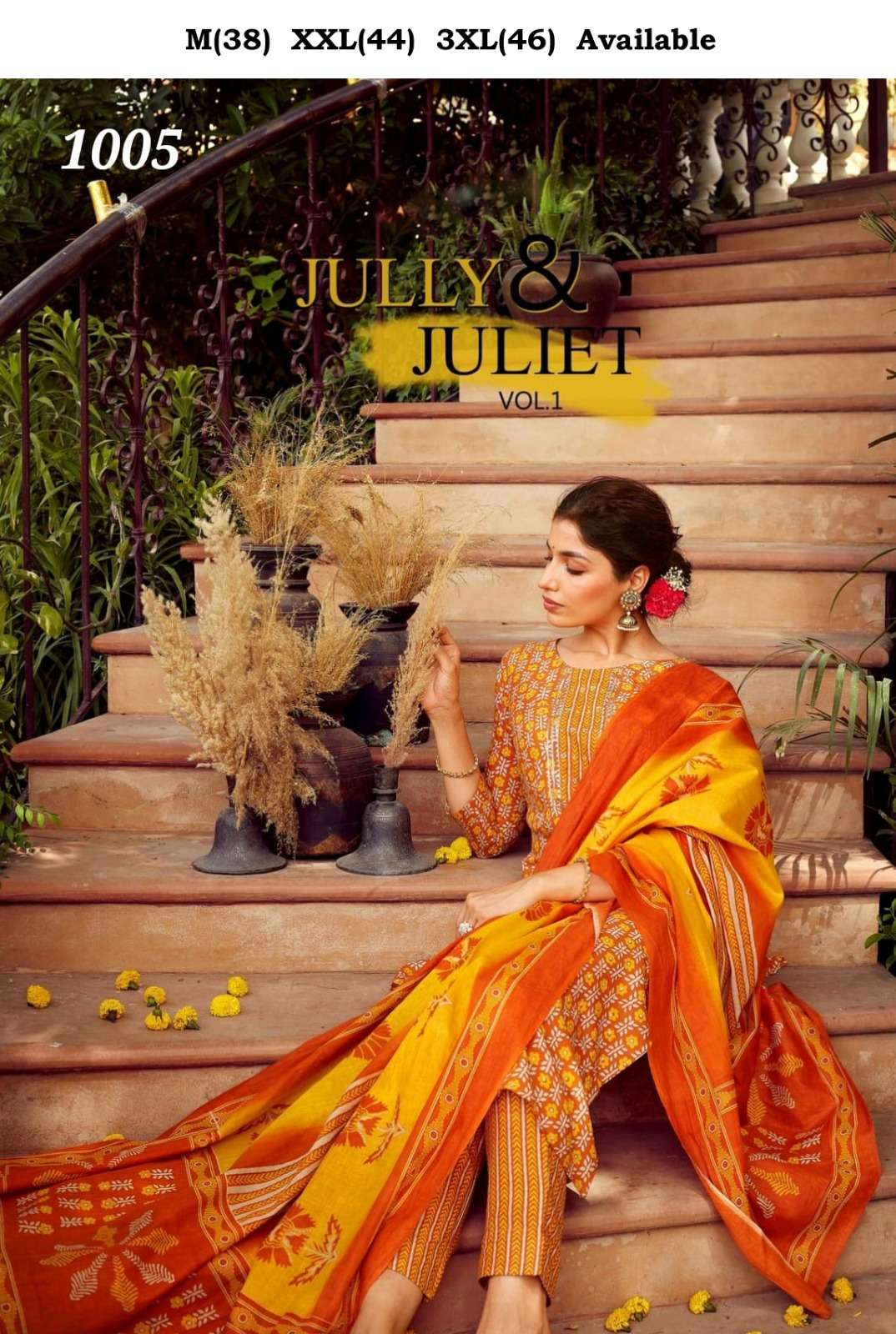 Jully & Juliet Vol 1 designer Rayon Print with Embroidery Work suit
